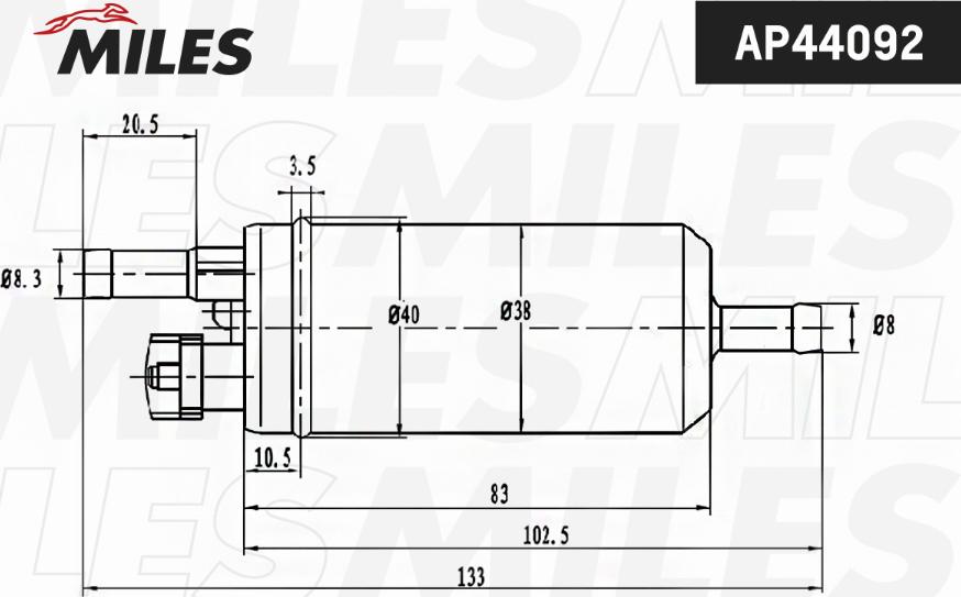 Miles AP44092 - Паливний насос autozip.com.ua