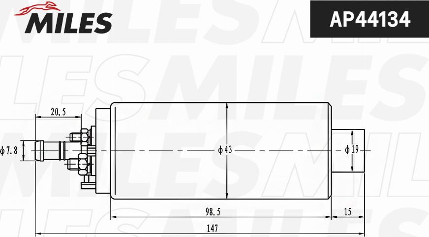 Miles AP44134 - Паливний насос autozip.com.ua