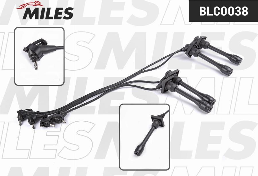 Miles BLC0038 - Комплект проводів запалювання autozip.com.ua