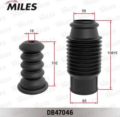Miles DB47046 - Відбійник, буфер амортизатора autozip.com.ua