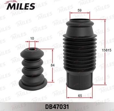 Miles DB47031 - Пилозахисний комплект, амортизатор autozip.com.ua