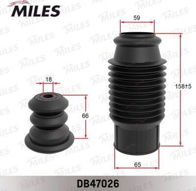 Miles DB47026 - Пилозахисний комплект, амортизатор autozip.com.ua