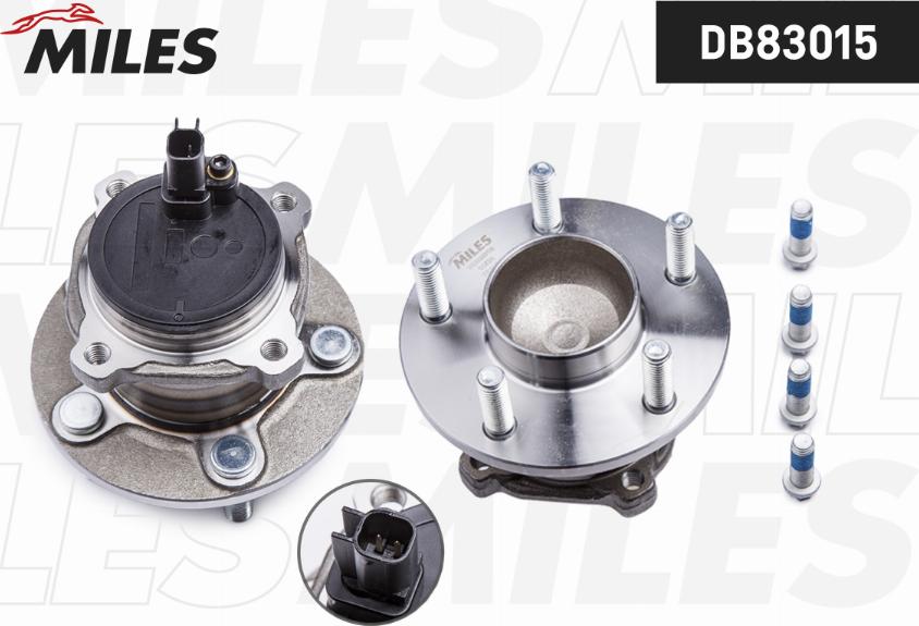 Miles DB83015 - Комплект підшипника маточини колеса autozip.com.ua