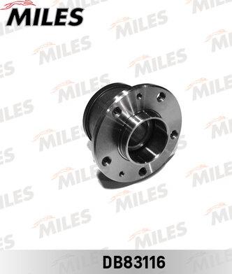 Miles DB83116 - Комплект підшипника маточини колеса autozip.com.ua