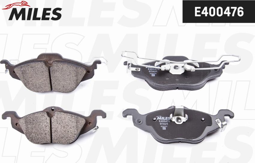 Miles E400476 - Гальмівні колодки, дискові гальма autozip.com.ua