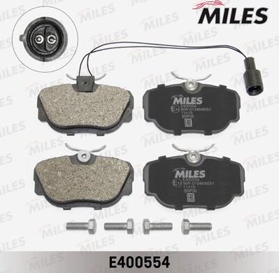 Miles E400554 - Гальмівні колодки, дискові гальма autozip.com.ua