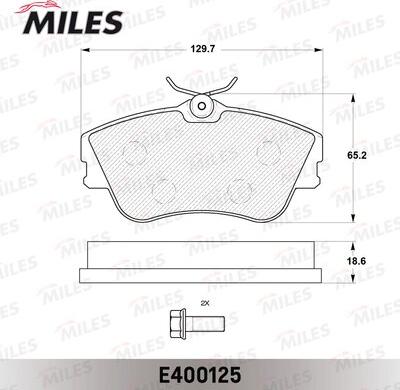 Miles E400125 - Гальмівні колодки, дискові гальма autozip.com.ua