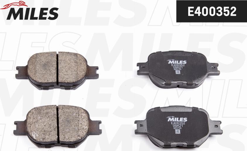 Miles E400352 - Гальмівні колодки, дискові гальма autozip.com.ua
