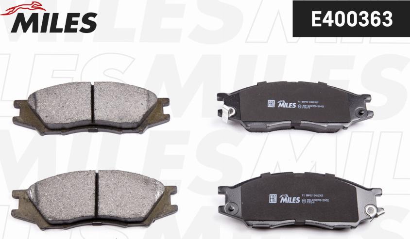 Miles E400363 - Гальмівні колодки, дискові гальма autozip.com.ua
