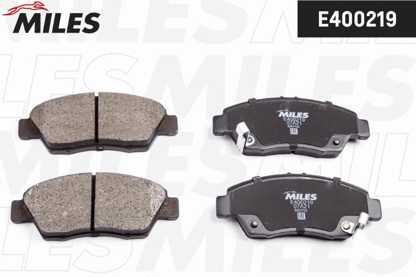 Miles E400219 - Гальмівні колодки, дискові гальма autozip.com.ua