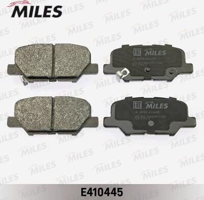 Miles E410445 - Гальмівні колодки, дискові гальма autozip.com.ua