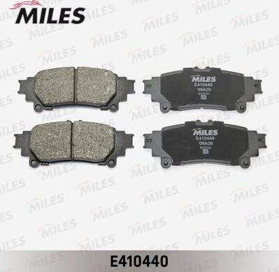 Miles E410440 - Гальмівні колодки, дискові гальма autozip.com.ua