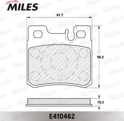 Miles E410462 - Гальмівні колодки, дискові гальма autozip.com.ua