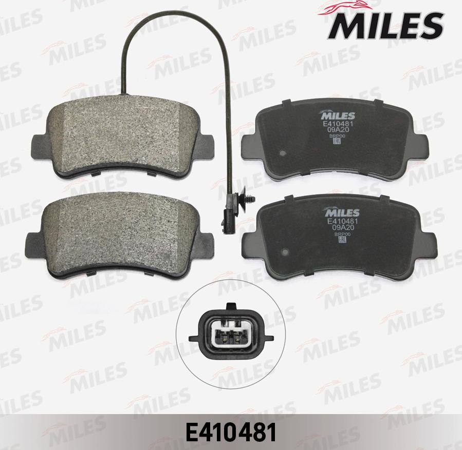 Miles E410481 - Гальмівні колодки, дискові гальма autozip.com.ua