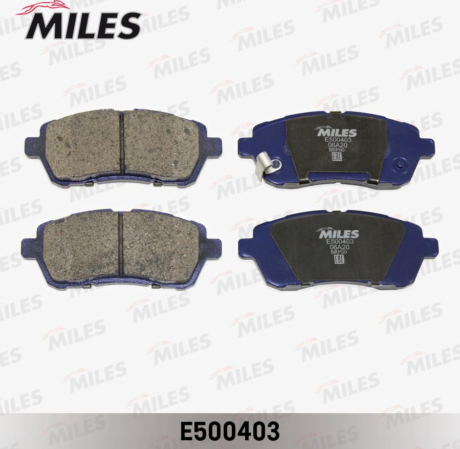 Miles E500403 - Гальмівні колодки, дискові гальма autozip.com.ua