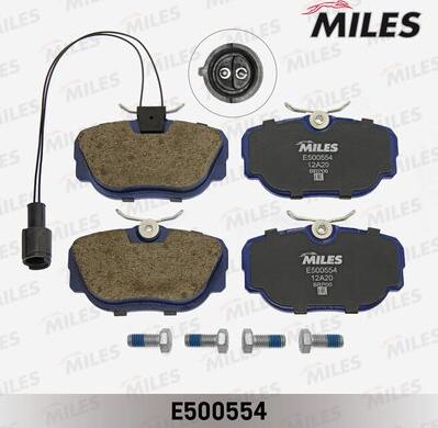 Miles E500554 - Гальмівні колодки, дискові гальма autozip.com.ua