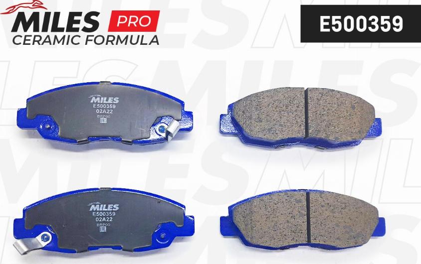 Miles E500359 - Гальмівні колодки, дискові гальма autozip.com.ua