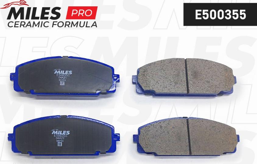 Miles E500355 - Гальмівні колодки, дискові гальма autozip.com.ua