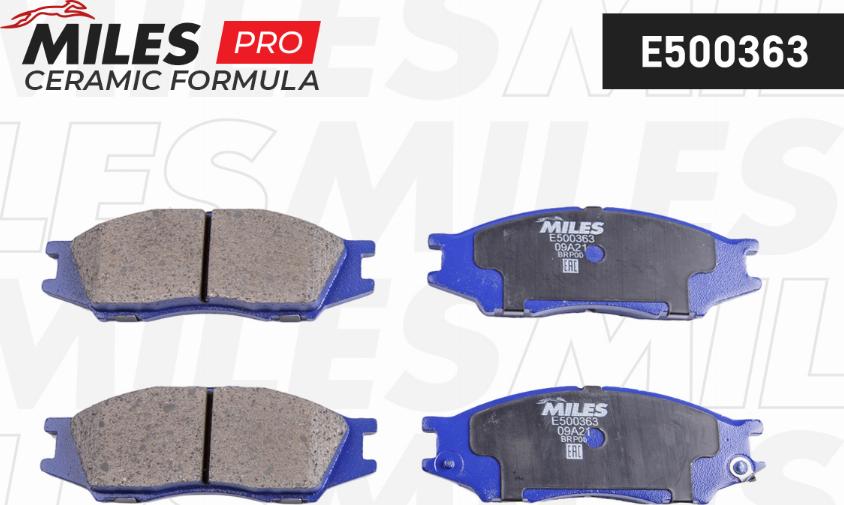 Miles E500363 - Гальмівні колодки, дискові гальма autozip.com.ua