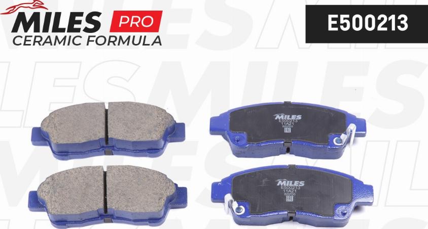 Miles E500213 - Гальмівні колодки, дискові гальма autozip.com.ua