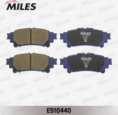 Miles E510440 - Гальмівні колодки, дискові гальма autozip.com.ua