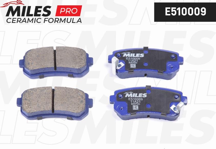 Miles E510009 - Гальмівні колодки, дискові гальма autozip.com.ua