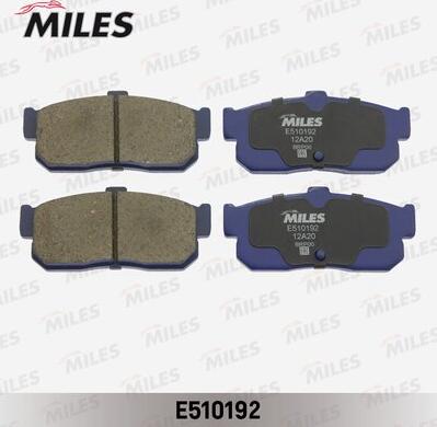 Miles E510192 - Гальмівні колодки, дискові гальма autozip.com.ua