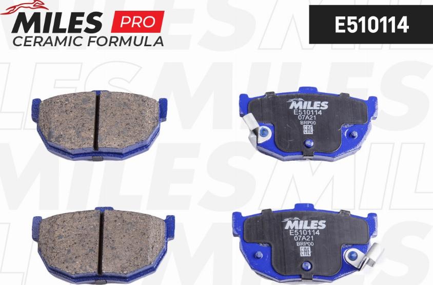 Miles E510114 - Гальмівні колодки, дискові гальма autozip.com.ua