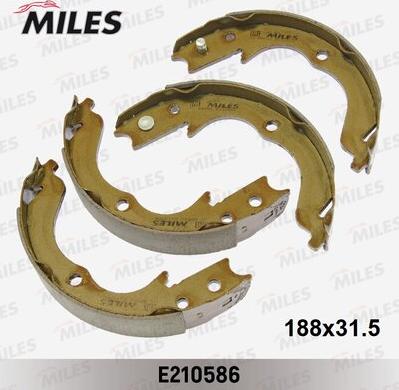 Miles E210586 - Комплект гальм, ручник, парковка autozip.com.ua