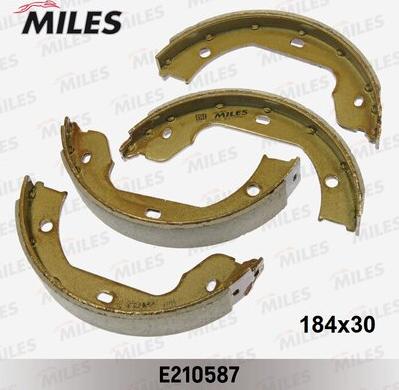 Miles E210587 - Комплект гальм, ручник, парковка autozip.com.ua