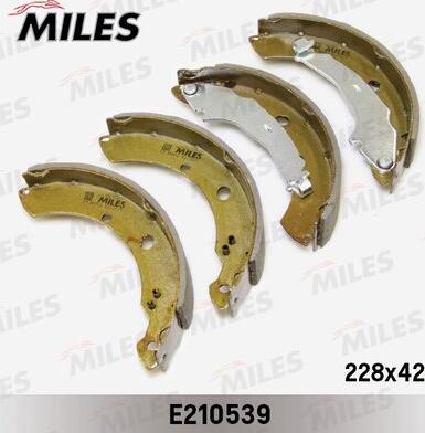 Miles E210539 - Комплект гальм, барабанний механізм autozip.com.ua