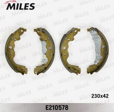 Miles E210578 - Комплект гальм, барабанний механізм autozip.com.ua