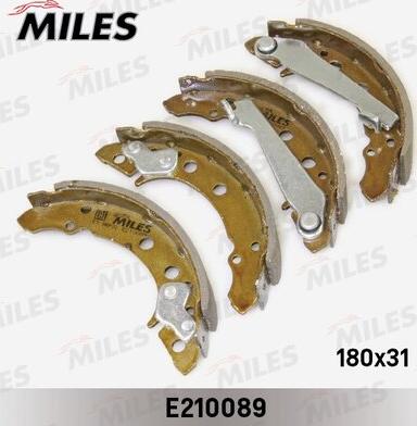 Miles E210089 - Комплект гальм, барабанний механізм autozip.com.ua