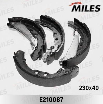 Miles E210087 - Комплект гальм, барабанний механізм autozip.com.ua
