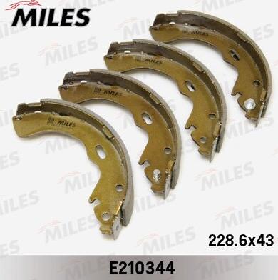 Miles E210344 - Комплект гальм, барабанний механізм autozip.com.ua