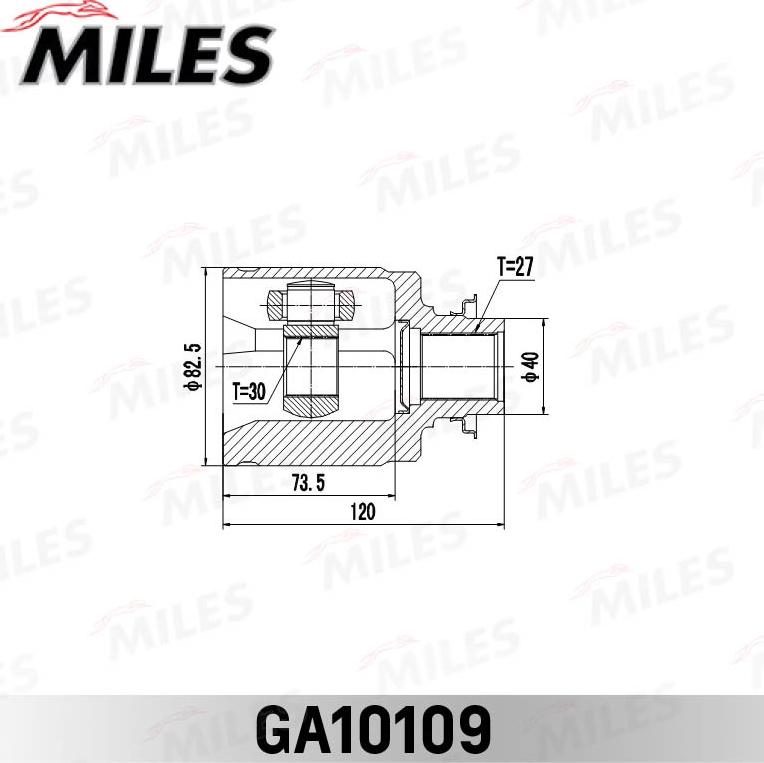 Miles GA10109 - Шарнір, ШРУС, приводний вал autozip.com.ua