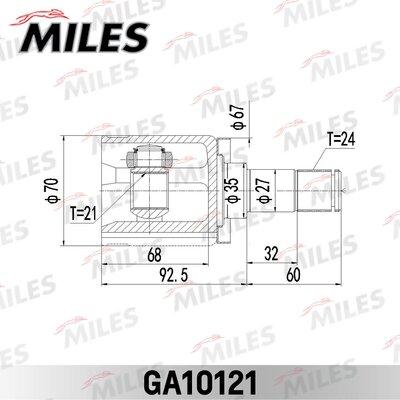 Miles GA10121 - Шарнір, ШРУС, приводний вал autozip.com.ua