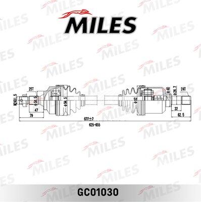 Miles GC01030 - Приводний вал autozip.com.ua