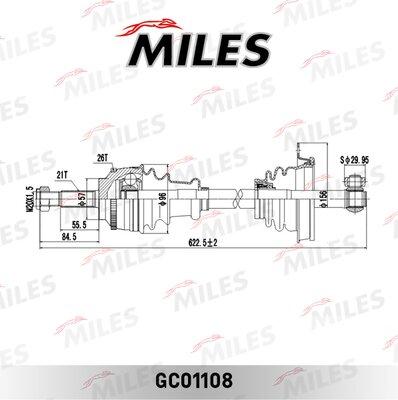 Miles GC01108 - Приводний вал autozip.com.ua