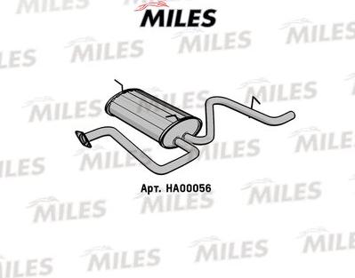 Miles HA00056 - Глушник вихлопних газів кінцевий autozip.com.ua