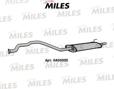 Miles HA00005 - Глушник вихлопних газів кінцевий autozip.com.ua