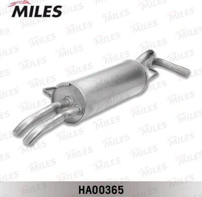 Miles HA00365 - Глушник вихлопних газів кінцевий autozip.com.ua