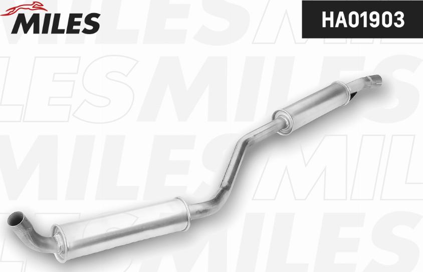 Miles HA01903 - Середній глушник вихлопних газів autozip.com.ua