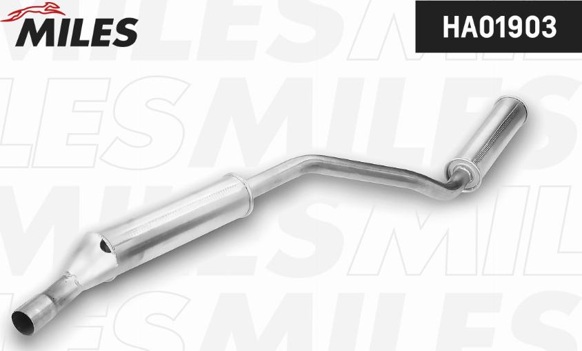 Miles HA01903 - Середній глушник вихлопних газів autozip.com.ua