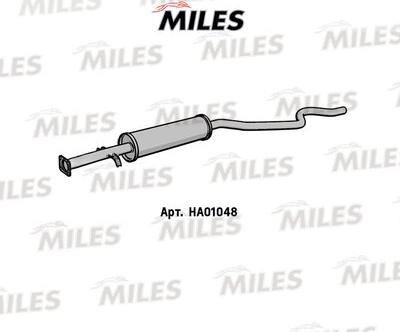 Miles HA01048 - Середній глушник вихлопних газів autozip.com.ua