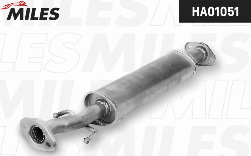 Miles HA01051 - Середній глушник вихлопних газів autozip.com.ua