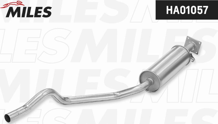 Miles HA01057 - Середній глушник вихлопних газів autozip.com.ua