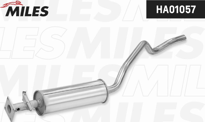 Miles HA01057 - Середній глушник вихлопних газів autozip.com.ua