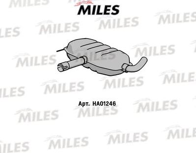 Miles HA01246 - Середній глушник вихлопних газів autozip.com.ua