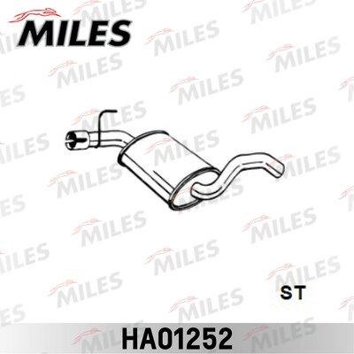 Miles HA01252 - Середній глушник вихлопних газів autozip.com.ua